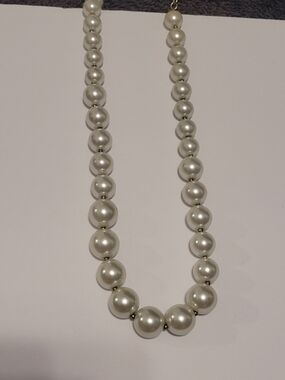 Classic White Faux Pearl Strand Necklace - Anne Klein